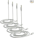 Moen 920-006 Flo 6-Foot Leak Sensing Cable Add On Accessory, for Use with Moen Flo Smart Leak Detector 920-004 (Sold Separately), White (Pack of 4)