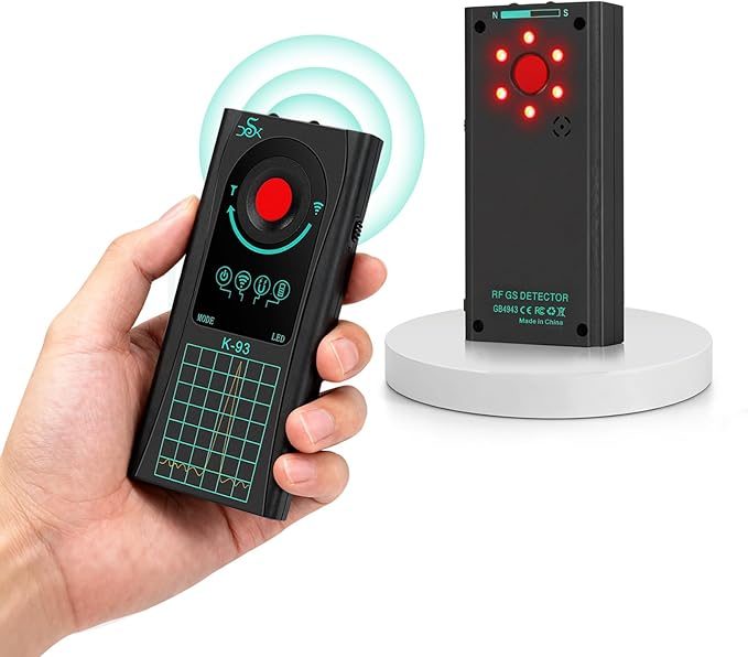 Hidden Spy Camera Detector, 2025 Upgraded GPS Tracker Detector, RF Signal & Bug Sweeper Detector, Smart Anti-Spy Device for Travel, Hotel, Bathroom & Car Security
