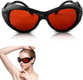 IPL & Laser Safety Glasses 190-550nm - Professional Protective Goggles for Laser Hair Removal, Tattoo & Eyebrow Removal, Eye Protection for Cosmetology Operators