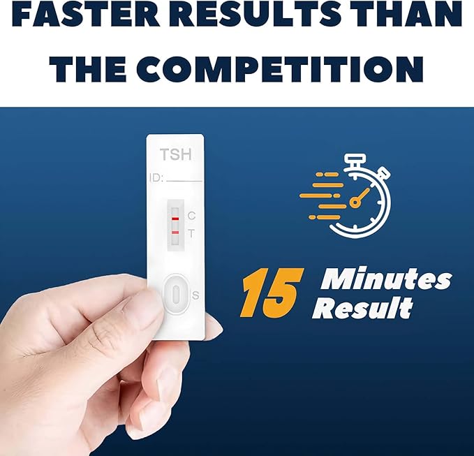 TSH Test Kit at Home, Check Thyroid Stimulating Hormone(TSH) Levels and Get Reliable Results in just 15 Minutes.