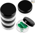 Small Pill Organizer Box, 5 Pcs Travel Pill Case Holder Daily Portable Pill Cases BPA Free Travel Mini Pill Container Organizers for Pocket (Black)