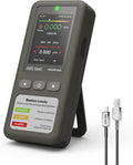 HOUND-1011 Portable Radon Detector for Home, Lightweight, High-Accuracy Sensor, 45-Day Monitoring, Easy-to-Use Radon Tester, Short- & Long-Term in pCi/L or Bq/m³ for Basement – Gray
