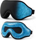 3D Zero-Pressure Sleep Mask with Cooling Gel | 100% Blackout Eye Cover for Puffy Eyes, Migraines & Dry Eyes | Hot & Cold Therapy for Deep Sleep & Relaxation