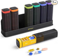 Weekly Pill Organizer 3X a Day, Detachable Pill Box 7 Day, Large 3 Times Daily Pill Case, Travel Pill Container Holder, Week Medication Dispenser Pillbox for Vitamin Supplement Medicine, Black