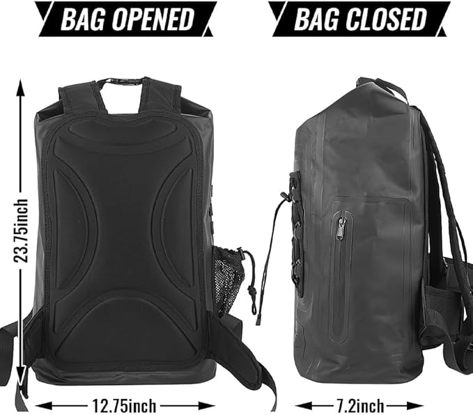 Faraday Travel Backpack Dry bag - EMP Proof Military Grade, 30L Sports Outdoor Bag - Waterproof, RFID Signal Blocking, Protect Against Tracking, Spying & Hackings for Travel/Work