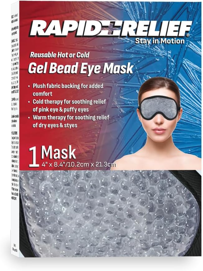 Reusable Hot or Cold Gel Bead Eye Mask
