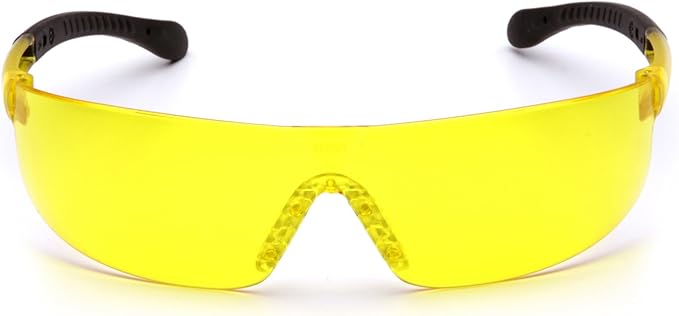 Pyramex Provoq Safety Eyewear Blue Mirror Lens Black Temples