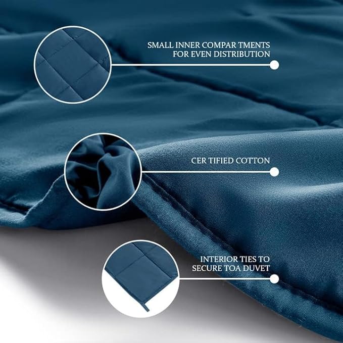 CYMULA Weighted Blanket for Adults (30lbs 88"x104" King Size) - Cooling Breathable Heavy Blankets for Summer Winter - Ultra Microfiber Soft Comfort Blanket with Glass Beads - Gifts for Men/Women