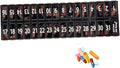 Once-a Day Monthly Pill Organizer Removable Lid for Easy Loading - Large Compartment Pill Box Medications for Entire Month Plus a Compartment for Extra Pills BPA Free