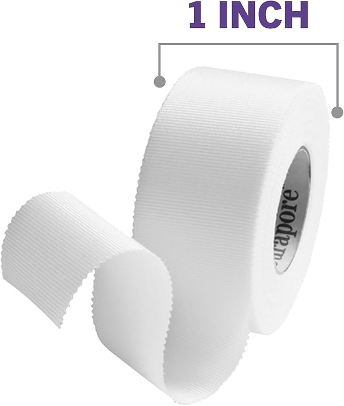 Nexcare Durapore Durable Cloth Tape, From the #1 Leader in U.S. Hospital Tapes, 1 Inch X 10 Yards, 6 Rolls