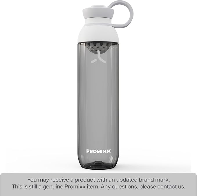 Promixx FORM Water Bottle - Premium Large Water Bottles for Hydration, Infusions and Supplements - Lifetime Durability, Leakproof Water Bottle BPA Free - 26oz / 760ml, Ceramic White