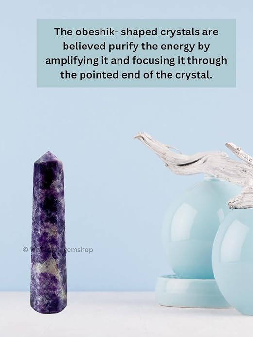 WholesaleGemShop 3 Inch Gemstones Obelisk Tower Jumbo Facet Aura Rock Crystal Natural Polished Earth Wand Spirit