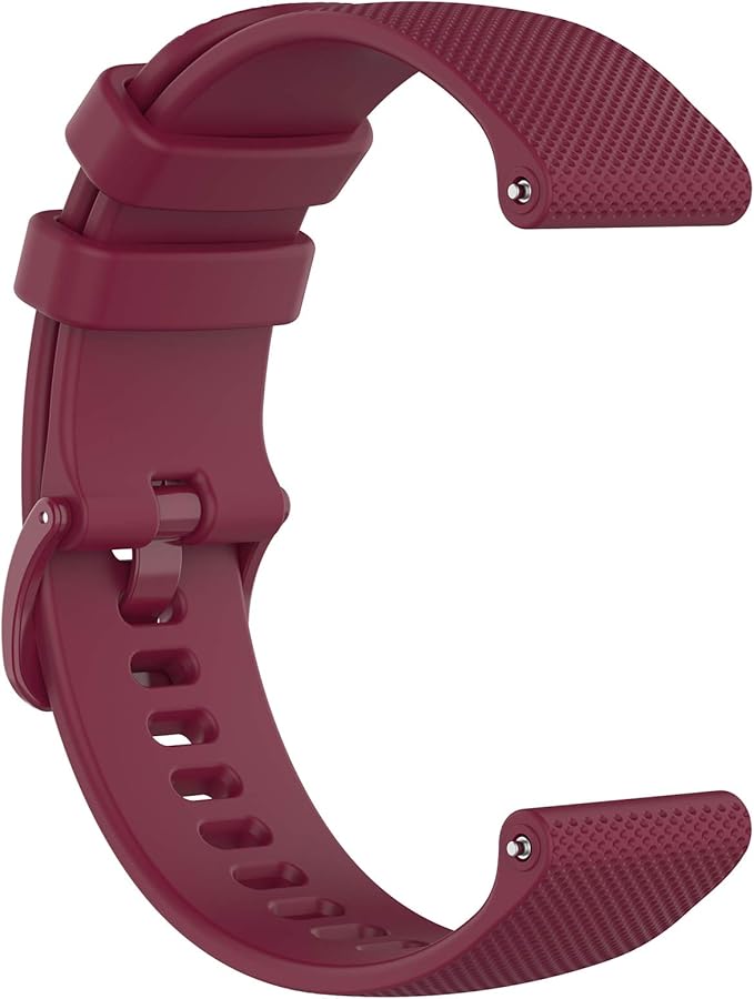 Compatible with Garmin Venu Sq Bands for Women Men, 20mm Quick Release Silicone Replacement Band Wristbands Straps Bracelet Fit for Garmin Vivoactive 3 Music, Forerunner 245 645 (Red)