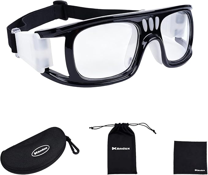 Andux Unisex Sports Glasses Anti Fog Goggles for Basketball Dribbling, Lacrosse, Eye Training LQYJ-01