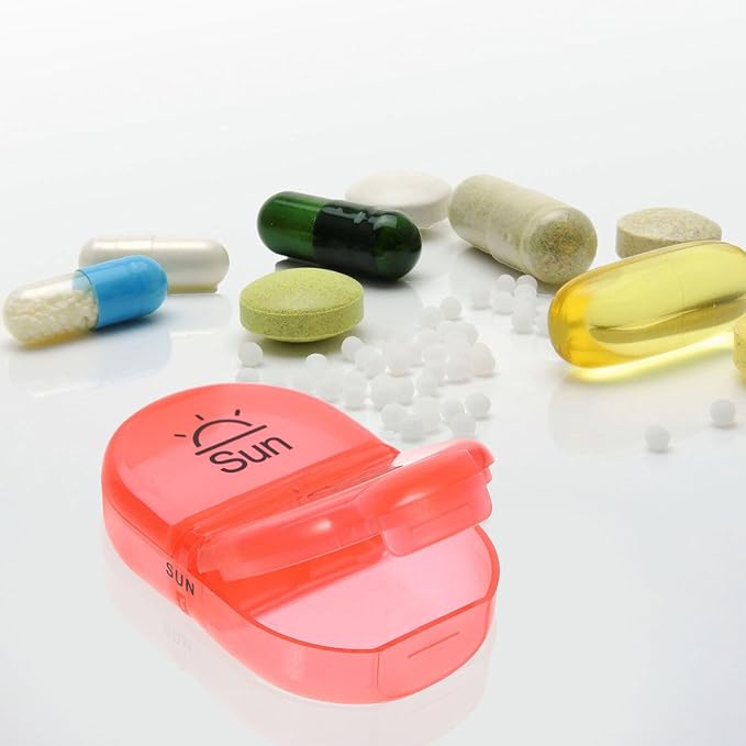 Medication Holder Storage Container Small Portable Pills Pill Organizer Case Individual Medicine Dispenser