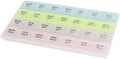 uxcell 7 Day Pill Box Tablet Holder Medicine Storage Organizer 28 Compartment