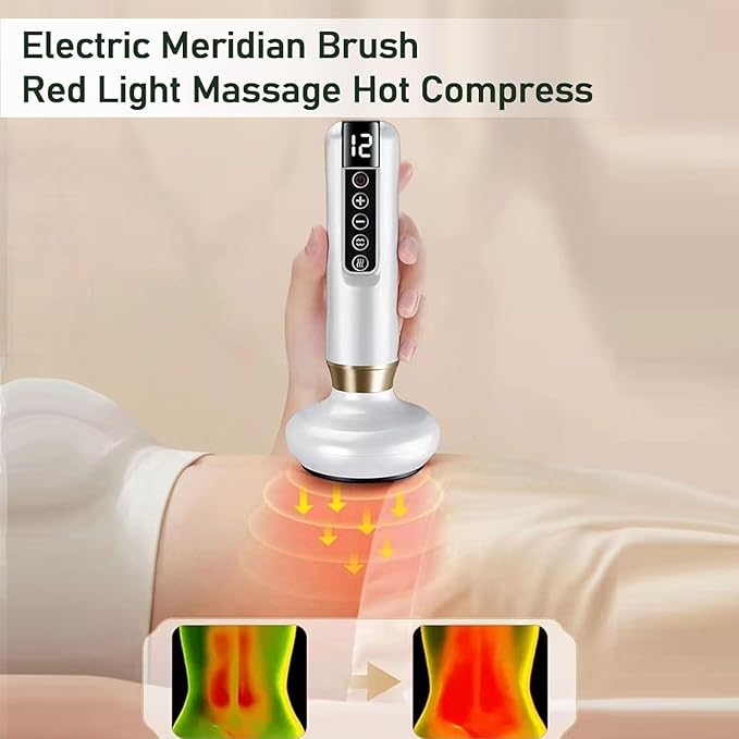 Intelligent Handheld Massage Tool for Anti - Cellulite, Electric Cupping Device with 12 Suction Modes. This Fat Remover Massager is suitable for Arms, Legs, Back and can be Used at Home. (jet - black)