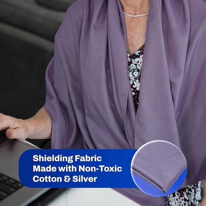 DefenderShield® EMF 5th Generation Wireless Emission Radiation Protection Shielding Scarf - One Size for Men and Women