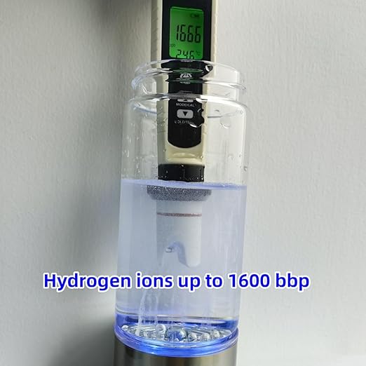 Hydrogen Water Bottle,Portable Hydrogen Water Generator Machine, Improve Water in 3 Minutes Quick Electrolysis, Suitable for Home, Office, Travel, Daily Drinking (Black)