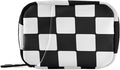 Pill Organizer Box Case Weekly Travel Pill Container Cute Pill Holder 7Day Vitamin Organizer Pill Dispenser Sorter Planner Storage Small Compact Checkerboard White and Black05
