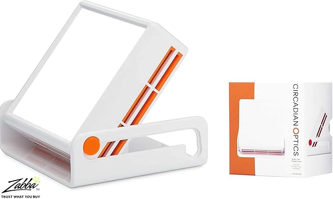 Circadian Optics Luxy Light Therapy Desk Lamp | As Seen On Shark Tank | 10,000 LUX UV-Free Full-Spectrum LEDs | Ultra Compact & Portable | Sunlight Lamp for Seasonal Blues, Focus, Energy & Sleep