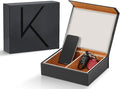KK7 PLUS-BK Faraday Key Fob Protector Box with 2 Slots, RFID Signal Blocking Shielding Box for Car Keys, Anti-Theft Vintage Faraday Cage with High-Grade Protein Leather, Black - Size: XL