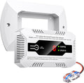 Nuleto RV Carbon Monoxide & Propane Gas Detector, 2 in 1 Dual CO/LP Gas Alarm with Separate LED Indicator Light, DC 12V with Bracket for Motorhome Travel Trailer, Motor Coach, Truck Camper, White