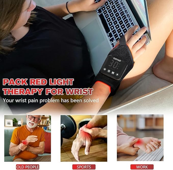 4000mAh Cordless Red Light Therapy for Ankle, Portable Infrared Light Therapy for Wrists Light with 660nm & 850nm NIR Light, Red Light Wrap for Ankle Relaxation 14.2'' x 6.3''（2 Pack