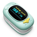 Children Pulse Oximeter Fingertip Pulse Oximeter for Kids Child Blood Oxygen Monitor Portable Blood Oxygen Saturation Monitor SpO2 Finger Pulse Oximeter Included With AAA Battery