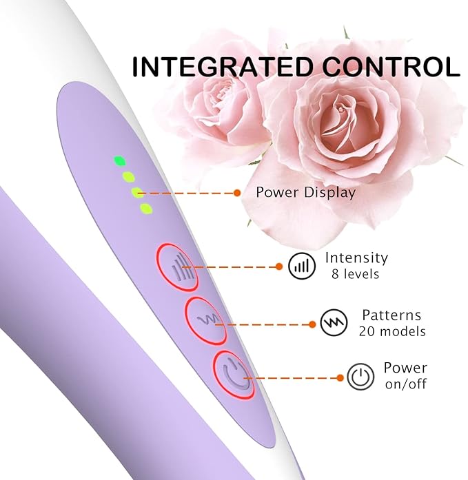 Personal Handheld Vibrating Massager-Cordless Electric Percussion Muscle/ Deep Tissue Massager for Neck Back Shoulder Foot, Portable Seven Wand Massager for Full Body