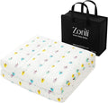 ZonLi Weighted Blanket for Adults (100% Cotton, 60"x80", 17lbs, Queen Size Small Tree Print) High Breathability Heavy Blanket, Soft Material with Premium Glass Beads, All-Season, Easy Care