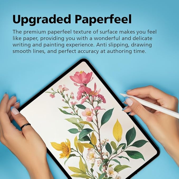 [1+1 Pack Galaxy Tab S10 Ultra 14.6, Paperfeel Screen Protector 1pc + Anti Glare Protector 1pc, Matte Anti Glare Anti Fingerprint Film with Blue Light Cut Filter, Compatible with S Pen