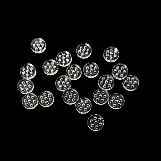 Honbay 20PCS High Borosilicate Glass Screens Filters with Holes Honeycomb Holes Filter Screen (8mm)