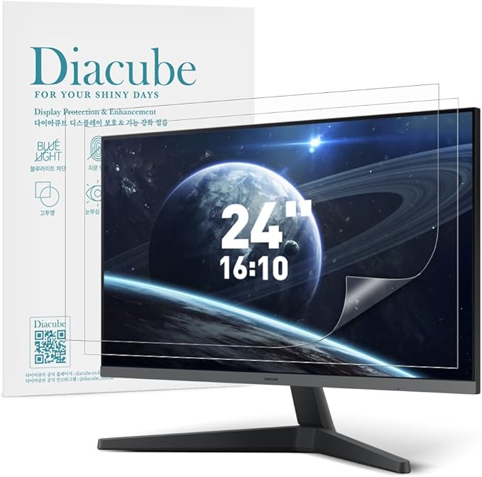 2-PACK 24 Inch DIAGONAL 16:10 Computer Blue Light Blocking Screen Protector for Widescreen Desktop PC LED Monitor and Laptop - Eye Protection | Anti-UV | Anti-Glare