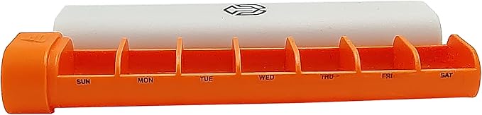 Weekly 7 Day Pill Organizer, Small Travel Pill Case, Medicine Organizer for Supplements and Vitamins