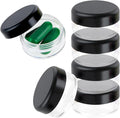 Small Pill Box, 6 Pcs Mini Pill Organizer Box Travel Pills Cases Holder Portable Daily Pills Container BPA Free Pocket Medicines Storage Container for Purse Pocket Briefcase (3 x 1.5 cm)