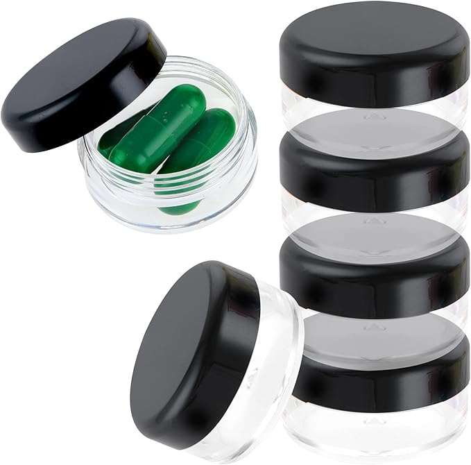 Small Pill Box, 6 Pcs Mini Pill Organizer Box Travel Pills Cases Holder Portable Daily Pills Container BPA Free Pocket Medicines Storage Container for Purse Pocket Briefcase (3 x 1.5 cm)