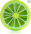 Creative Portable Mini 7 Day Weekly Circular Shape Rotary Cute Fruit Style Pill Storage Case Box (Lemon)
