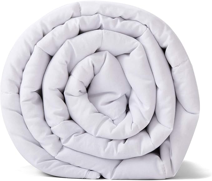RelaxBlanket King Size Weighted Blanket | 80''x90'',30lbs | for Single or Double | Premium Cotton Material with Glass Beads | White
