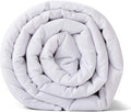 RelaxBlanket Weighted Blanket | 60''x80'',10lbs | for Individual Between 90-140 lbs | Premium Cotton Material with Glass Beads | White