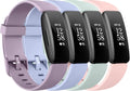 4 Pack Bands Compatible with Fitbit Inspire 2 Bands for Women Men, Adjustable Replacement Sport Wristbands Straps for Fitbit Inspire 2 / Ace 3