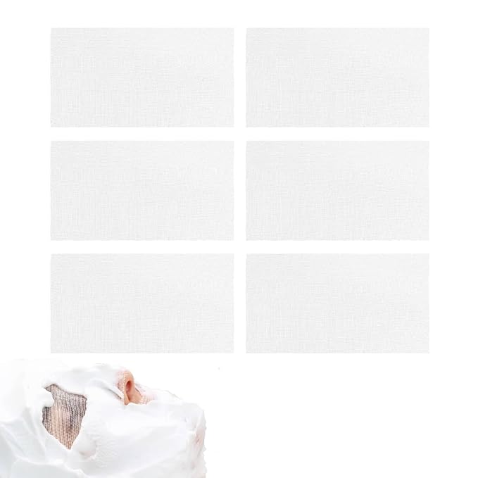 Agatige 100pcs Gauze Facial Mask, Strong Water Absorption Facial Mask Sheet High Frequency Facial Treatments DIY Face Mask for Esthetician Spa Beauty Salons