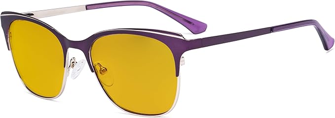 Eyekepper Blue Light Glasses - Square Digital Eyeglasses for Women Blocking Computer Screen UV Rays