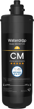 Waterdrop WD-10CM Under Sink Water Filter, Replacement TSB-CM 3-Stage Under Sink Water Filter System