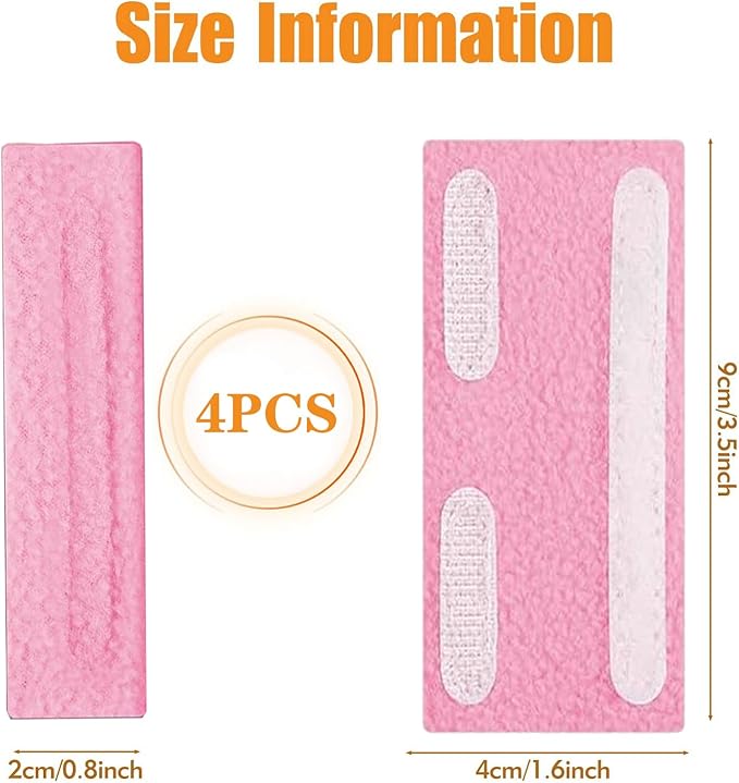 4 Pieces Nasal Cannula Ear Cushions Ear Protectors for Oxygen Tubing Oxygen Cannula Face Soft Cover for Oxygen Users Prevent Indentation Discomfort Pink
