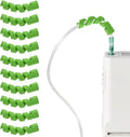 10 Pack Oxygen Tube Support Crimp Straightener for Portable Oxygen Concentrator, Oxygen Tubing Support for Oxygen Tank Oxygen Hose Nasal Cannula Oxygen Accessories (Green)