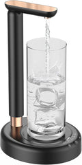 Desktop Water Dispenser Pump for 5 Gallon Bottle, SPOVEN 5 Gallon Water Jug Dispenser with Adjustable Height Design, Portable Type-C Charging Table Bedside Water Pump for Home (Black)