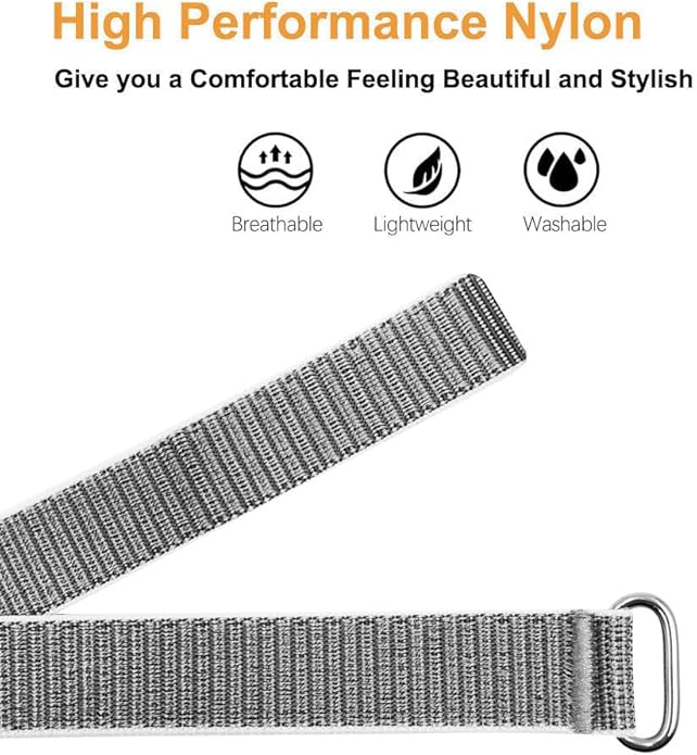 Nylon Loop Compatible for Hume Band, Soft Breathable Sport Strap Adjustable Replacement Wristband for Hume Health Band Fitness Tracker Men Women