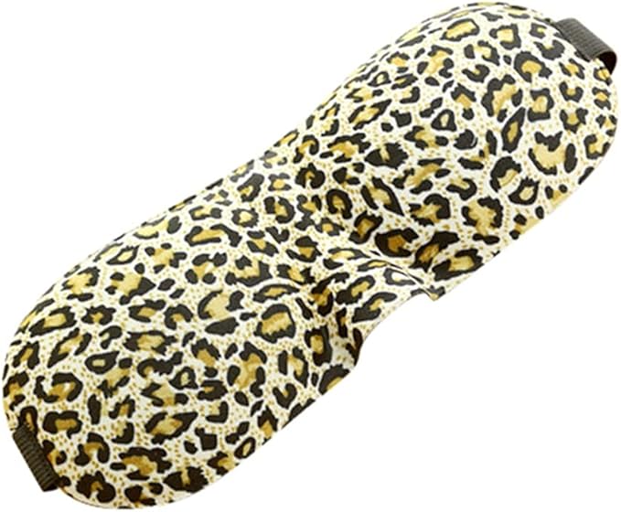 1 PCS 3D Sleep Mask for Women Men Eye Mask for Sleeping Contoured Cup Night Blindfold Mask Block Out Light for Kids Girls and Adult Leopard Print