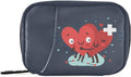 Naanle Pill Organizer Heart with Cross Pill Box 7 Day Pill Case Bag Travel Pill Organizer Bag with Zipper Portable Weekly Case Compact Size for Vitamin Supplement Holder